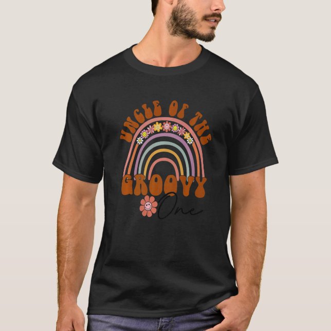 Camiseta Tio Retro da Família 1 Correspondente da Família 1 (Frente)