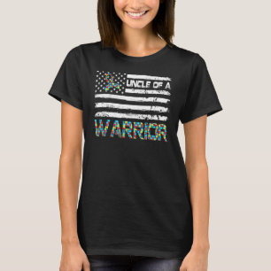 Camiseta Tio Retro De Um Autismo Do Guerreiro
