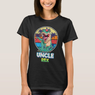 Camiseta Tio Rex Dinossaur Saurus Feliz Dia do Pai Vinta