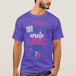 Camiseta Tio rosa ou azul ama você 1