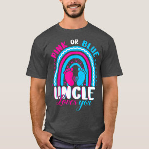 Camiseta Tio Rosa ou Azul ama Você Sexo Festa de Revelação