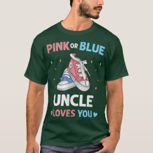 Camiseta Tio Rosa ou Azul Te Ama Irmão Sexo De Bebê R