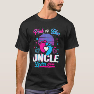 Camiseta Tio Rosa Ou Azul Te Ama Mães E Pais N