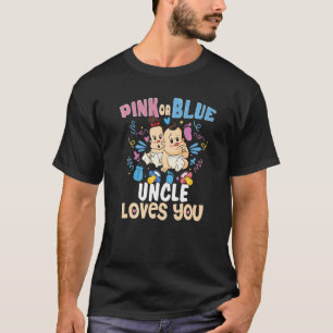 Camiseta Tio Rosa ou Azul Te Ama O Melhor Tio Nunca
