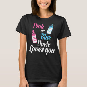 Camiseta Tio Rosa Ou Azul Te Ama Sexo Bebê Reveal Pa
