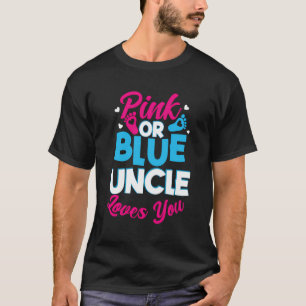 Camiseta Tio Rosa Ou Azul Te Ama Sexo Reveal Baby Sh