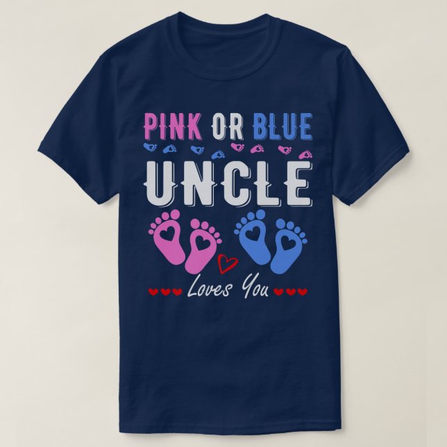 Camiseta Tio Rosa Ou Azul Te Ama Sexo Revela 101 (Frente do Design)