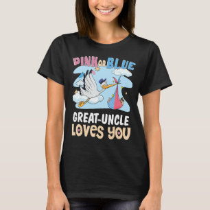 Camiseta Tio Rosa ou Excelente Azul Te Ama Melhor Tio Nunca