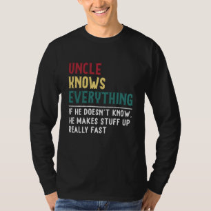 Camiseta Tio sabe Tudo presente de Dia de os pais para Engr