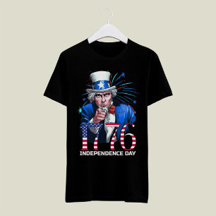 Camiseta Tio Sam 1776 Dia da Independência