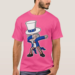 Camiseta Tio Sam 4 de julho Festa do Dia da Independência d