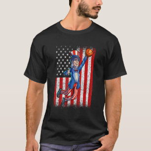 Camiseta Tio Sam 4 de julho Menino Americano