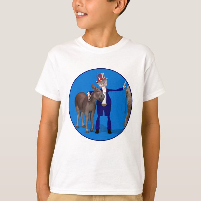 Camiseta Tio Sam Ama Burros (Frente)