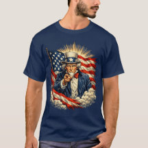 Tio Sam Apontando com a Bandeira Americana – Estil