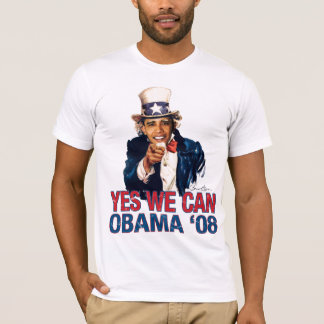 Camiseta Tio Sam - Barack Obama 08 SIM NÓS PODEMOS