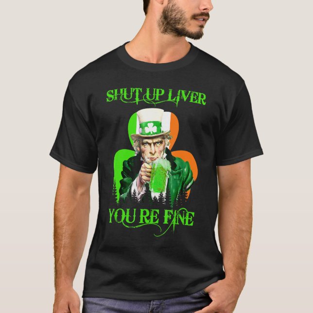 Camiseta Tio Sam Cale-Se Fígado Você É Boa Rua Patrick S D (Frente)