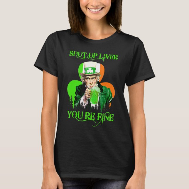 Camiseta Tio Sam Cale-Se Fígado Você É Boa Rua Patrick S D (Frente)