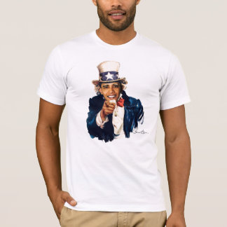 Camiseta Tio Sam - design do vazio de Barack Obama