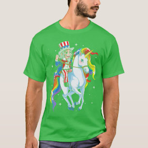 Camiseta Tio Sam, do Unicórnio Meninos de julho Meninas Mer