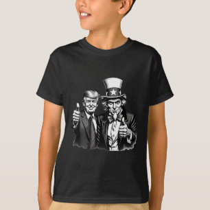 Camiseta Tio Sam Donald Trump Selfie Polegar Para Cima Roup
