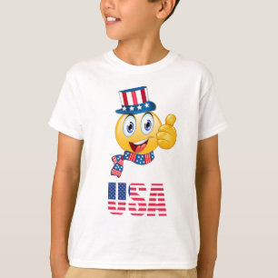 Camiseta Tio Sam Emoji Kids Parriótico