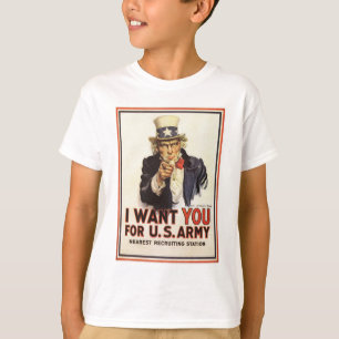 Camiseta Tio Sam - eu quero-o t-shirt