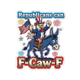 Camiseta Tio Sam Galos Republicanos Podem F-Caw-F