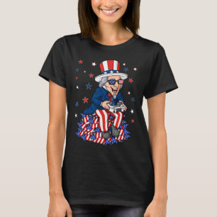 Camiseta Tio Sam Game Controller 4 De Julho Boys Te