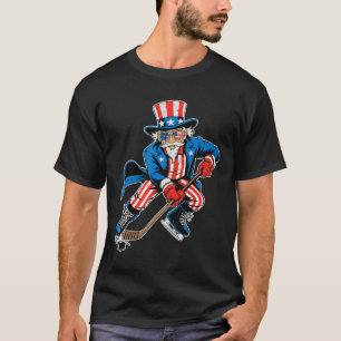 Camiseta Tio Sam Hockey Bandeira Americana EUA Esporte 4 De