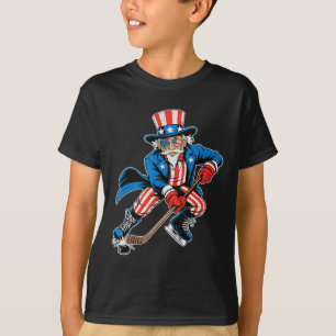 Camiseta Tio Sam Hóquei Bandeira Americana EUA Esporte 4 De