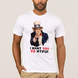 Camiseta Tio Sam HTFU - Roupa americano