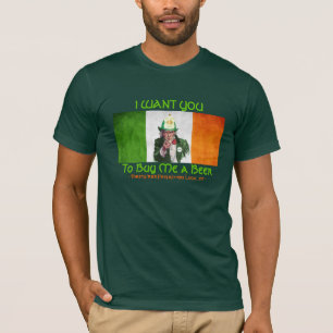 Camiseta Tio Sam irlandês do sapador-bombeiro