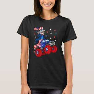 Camiseta Tio Sam Monster Caminhão 4 De Julho Meninos Ki