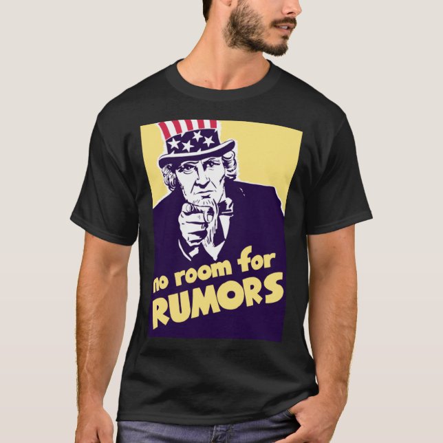 Camiseta Tio Sam Não Tem Espaço Para Rumores Propaganda (Frente)