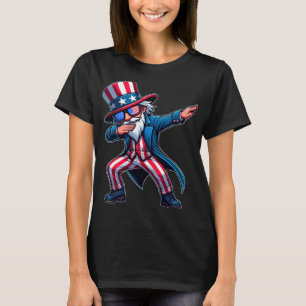 Camiseta Tio Sam Patriótico Dabbing EUA 4 De Julho Roupas M
