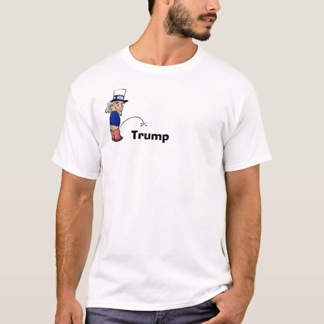 Camiseta Tio Sam que faz xixi no Trunfo-Tshirt (Frente)