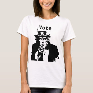 Camiseta Tio Sam Quer Que Você Vota T-Shirt Thunder_Cove