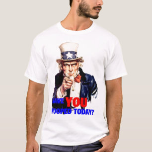 Camiseta Tio Sam - tem VOCÊ pooped hoje