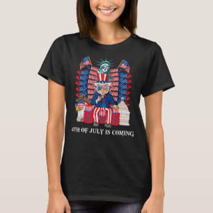 Camiseta Tio Sam Throne 4 De Julho Usa Meninos Patrióticos 