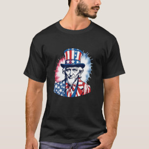 Camiseta Tio Sam Tie Dye Fogos de Artifício