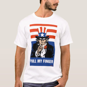 Camiseta Tio Sam-Tração meu dedo