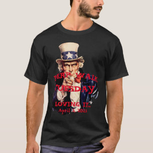 Camiseta Tio Sam Trump Perp Walk Terça-feira 2023