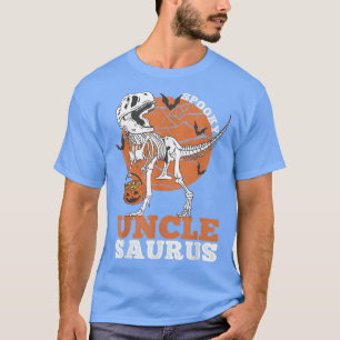 Camiseta Tio Saurus Dinossaur Skeleton T re Pumpkin