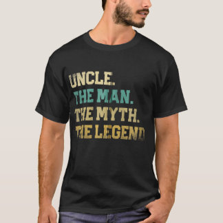 Camiseta Tio The Man Myth Dia de os pais Melhor