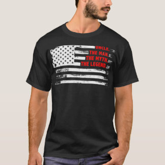 Camiseta Tio The Man Myth Legend American USA Fatheru201