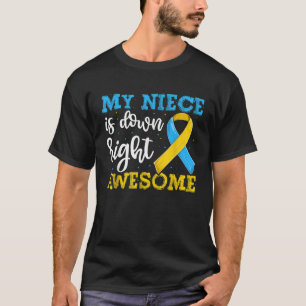 Camiseta Tio Tia Trisomy Niece Down Syndrome Awarene