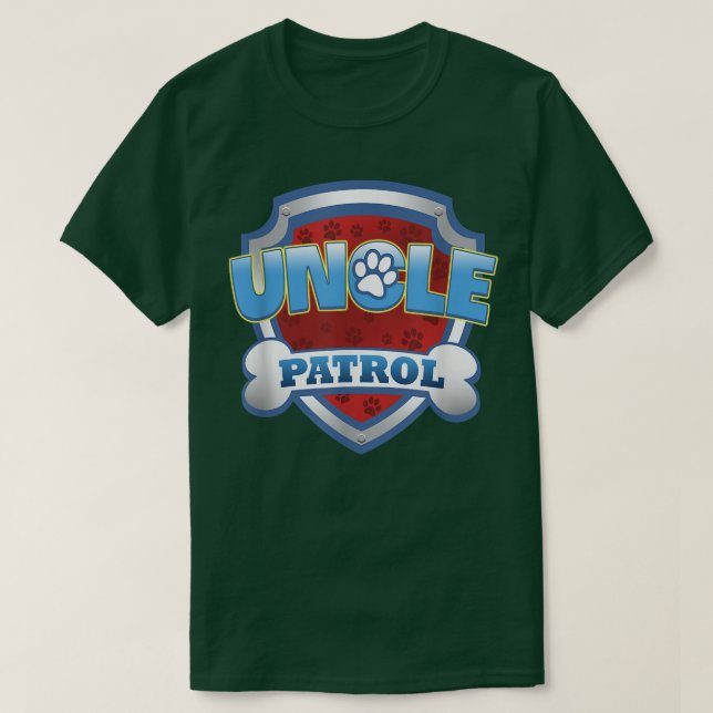 Camiseta Tio Tio Patrol Mãe, Pai Para Homens Mulheres (Frente do Design)