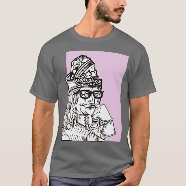 Camiseta Tio Vlad do hipster (Frente)