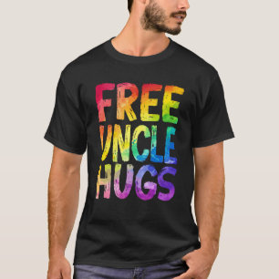 Camiseta Tios Gratuitos Abraços Orgulho LGBT LGBTQ Lésbica