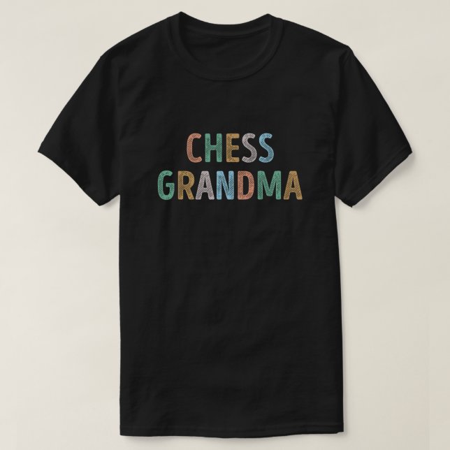 Camiseta Típica Colorida Chess Vovó (Frente do Design)